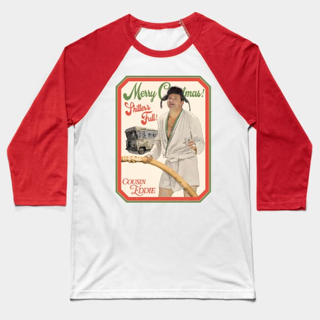 Merry Christmas Shitter's Full Baseball T-Shirt by darklordpug